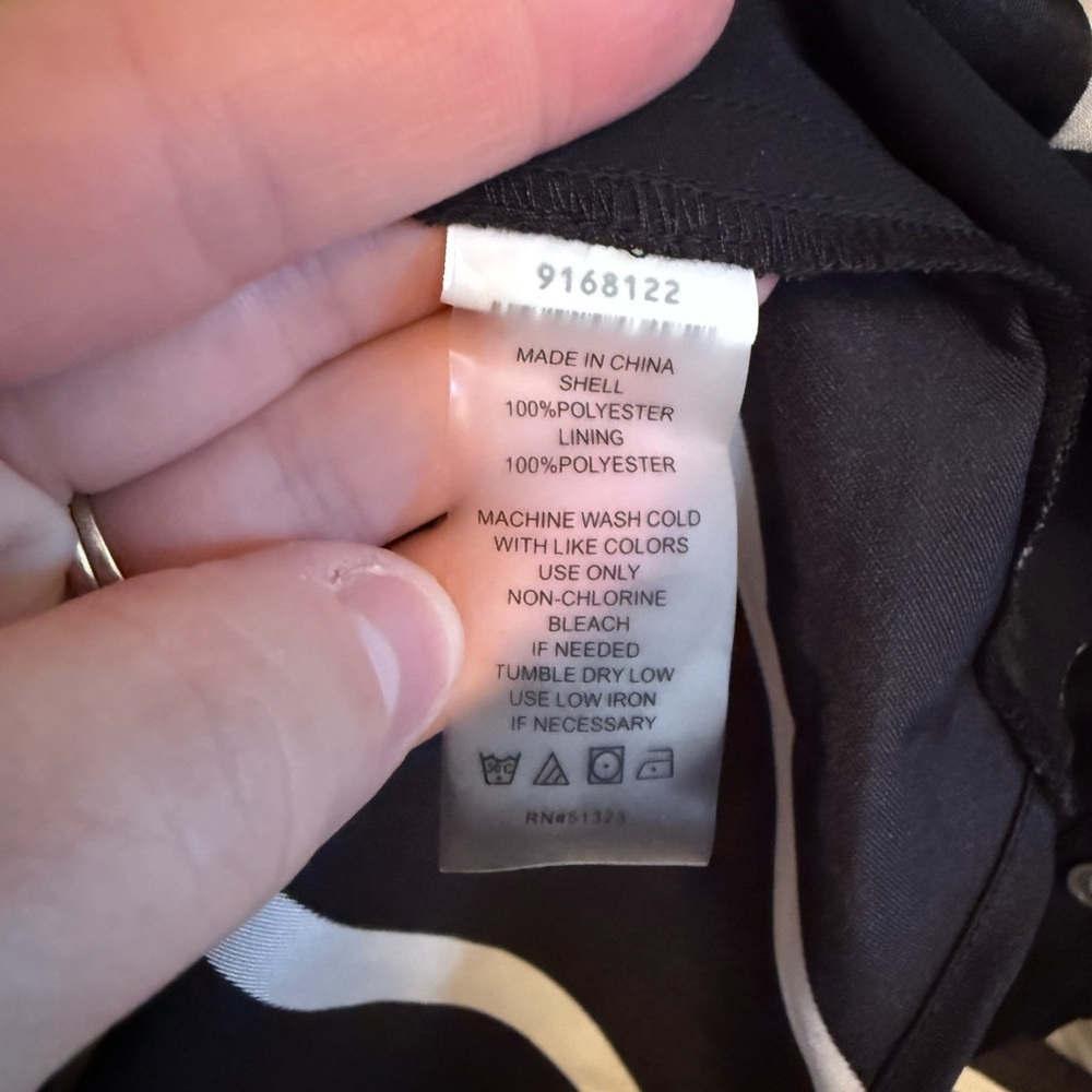 Vince Camuto Black and White Striped Blouse - Picture 5 of 5
